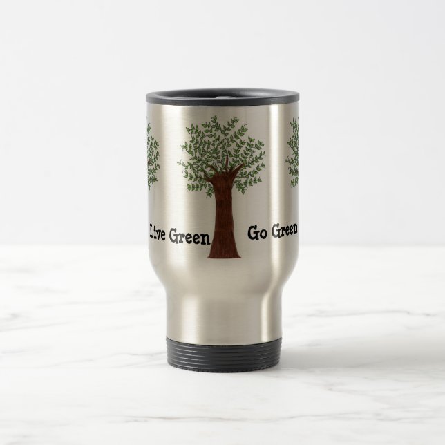 Taza De Viaje Vive Verde, Ve Verde (Centro)