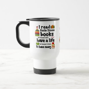 Taza De Viaje Vivo muchas vidas leyendo libros de Dustin Stevens