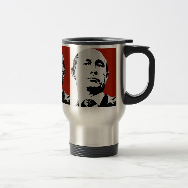 Taza De Viaje Vladimir Putin rojo (Derecha)