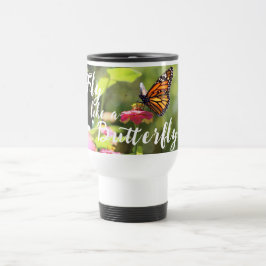 Taza De Viaje Volar como una mariposa Bonito asfixiada barba de 