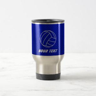 Taza De Viaje Voleibol azul profundo