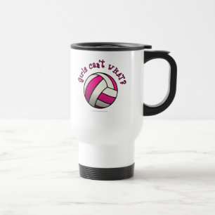 Taza De Viaje Voleibol rosa