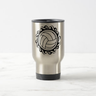 Taza De Viaje voleibol tribal