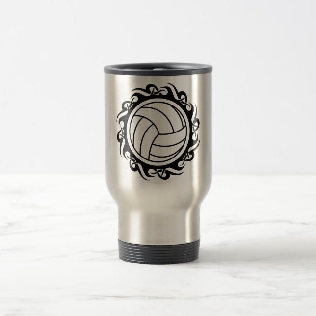 Taza De Viaje voleibol tribal (Centro)