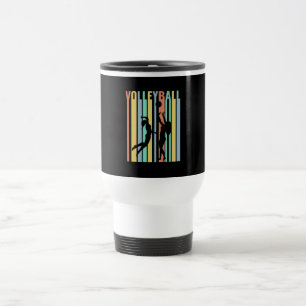 Taza De Viaje Voleibol  Voleibol de playa Retro