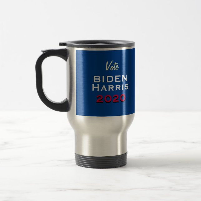 Taza De Viaje Votación BIDEN HARRIS 2020 Stainless Steel Travel  (Izquierda)