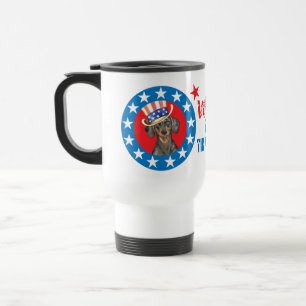 Taza De Viaje Votar por Dachshund