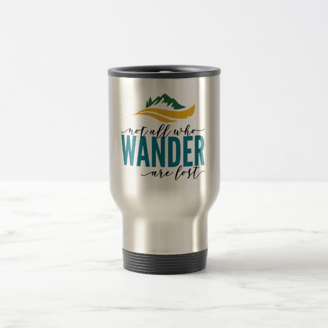 Taza De Viaje Wander Acero inoxidable al aire libre 15 oz Travel (Centro)
