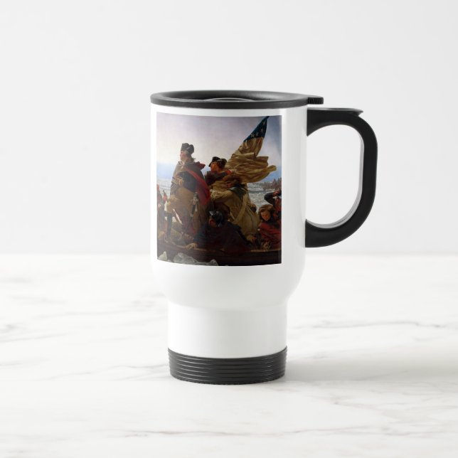 Taza De Viaje Washington Crossing Delaware Art (Derecha)