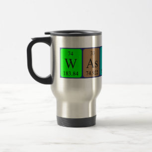 Taza De Viaje Wassup tabla periódica palabra taxista