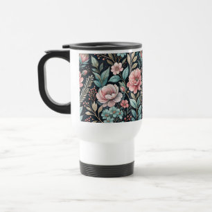 Taza De Viaje Watercolor Beautiful Wildflowers 