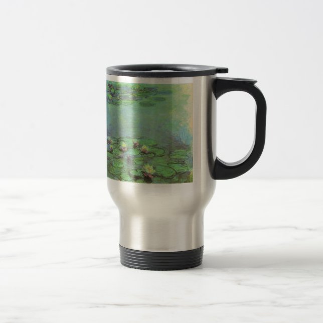Taza De Viaje Waterlilies de Claude Monet, impresionismo del (Derecha)