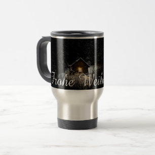 Taza De Viaje Weihnachtsgrüße mit Hexenhaus