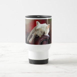 Taza De Viaje Westie descansando