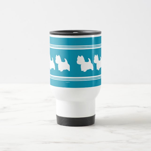 Taza De Viaje Westies turquesa (Centro)