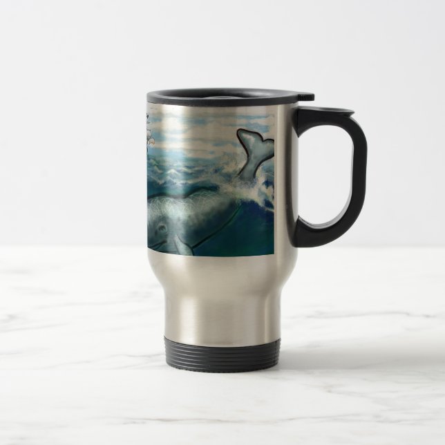 Taza De Viaje Whale Ho (Derecha)