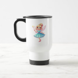 Taza De Viaje Whimsical Blue Fairy