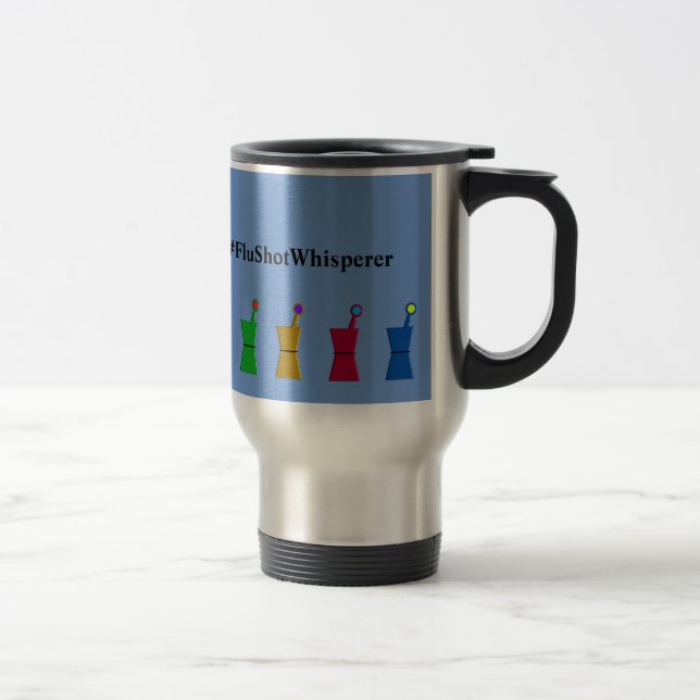 Taza De Viaje Whisperer divertido de la vacuna contra la gripe (Derecha)