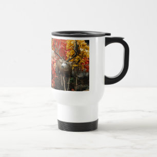 Taza De Viaje Whitetail In Autumn