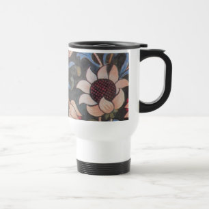 Taza De Viaje William Morris Evenlode Arte Textil Floral