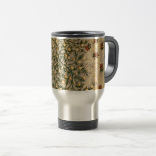 Taza De Viaje William Morris Floral Fruit Garden Flower Classic
