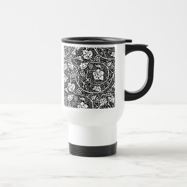 Taza De Viaje William Morris Vino blanco negro de uva (Derecha)