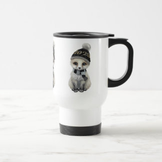Taza De Viaje Winter Cutie Mug  Cute Winter Animal Coffee Cup 