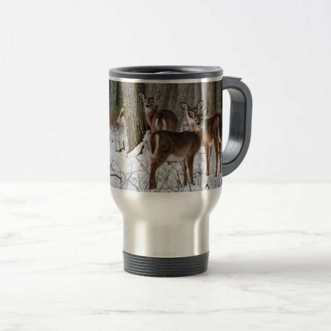 Taza De Viaje Winter Deer (Anverso derecho)