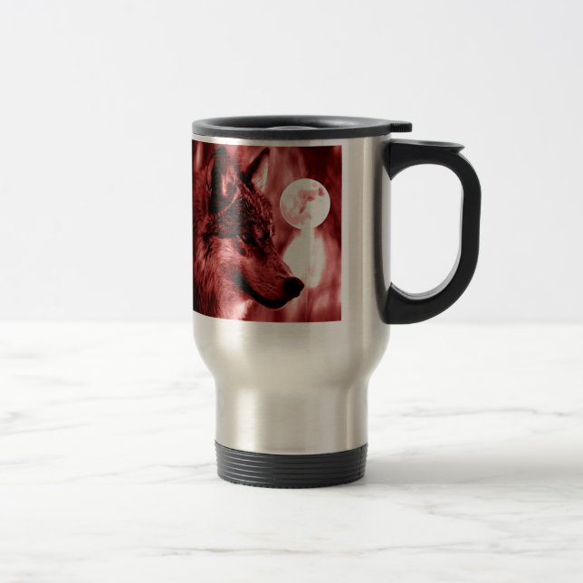 Taza De Viaje Wolf Eyes & Moon Coffee Mugs (Derecha)