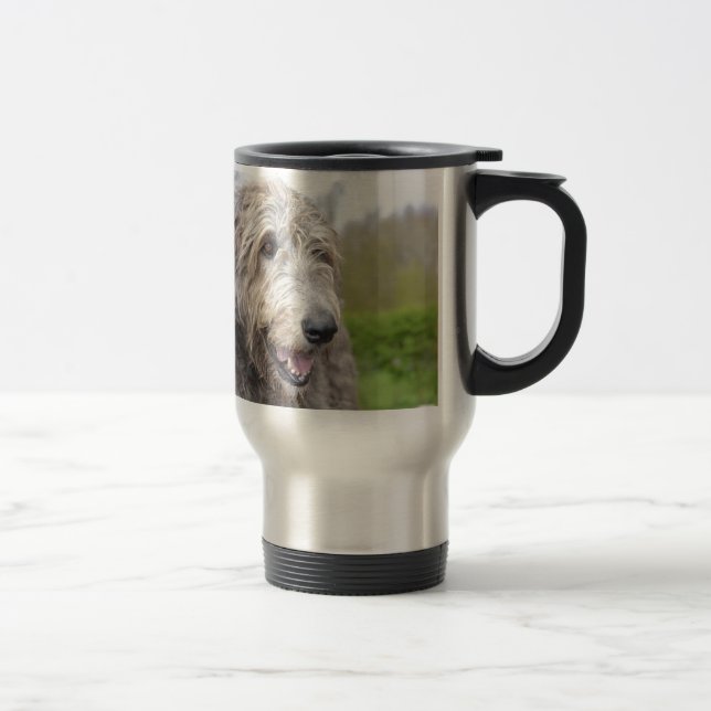 Taza De Viaje Wolfhound irlandés lindo (Derecha)