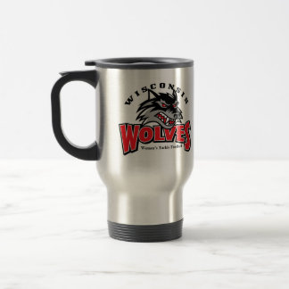 Taza De Viaje wolfs el logotipo en el acero inoxidable