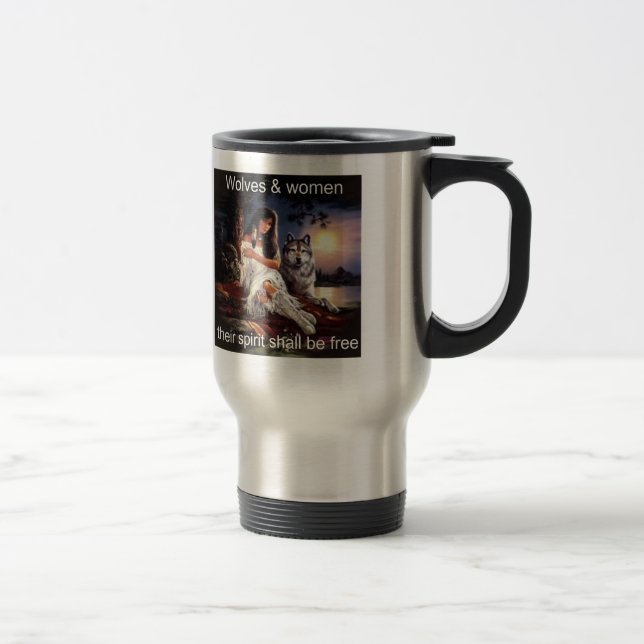 Taza De Viaje wolveswomenspirit (Derecha)