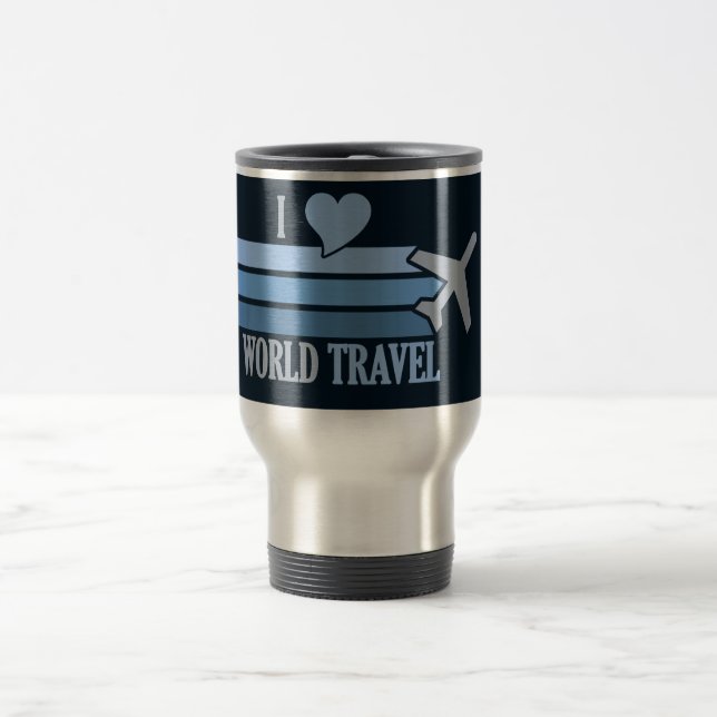 Taza De Viaje World Travel mug - elegir estilo y color (Centro)