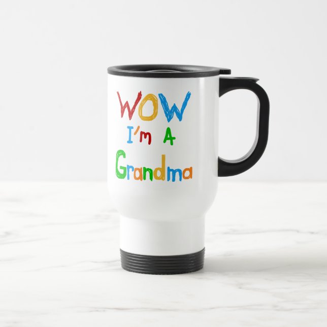 Taza De Viaje WOW, soy una abuela con camisetas y regalos (Derecha)