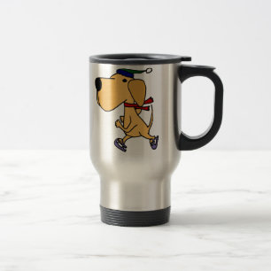 Taza De Viaje WY- patinaje de hielo divertido del perro de