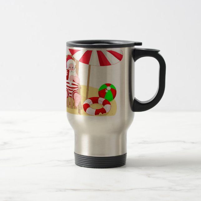 Taza De Viaje xmas beach santa claus (Derecha)