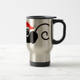 Taza De Viaje xmas santa cat