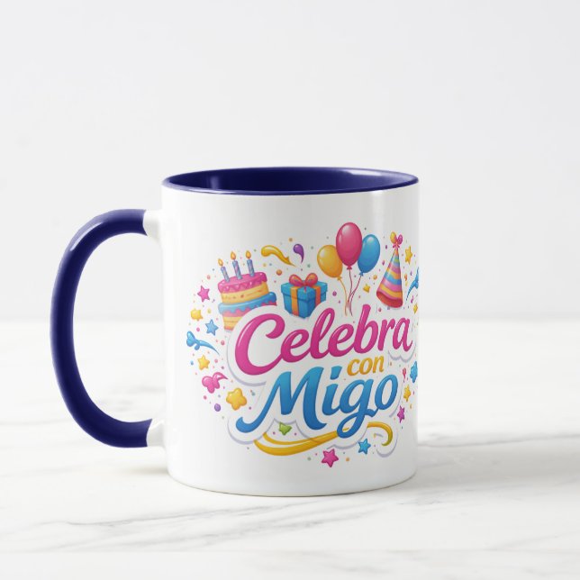 Taza de Viaje y de Regalo con Diseño “Celebra Conm (Izquierda)