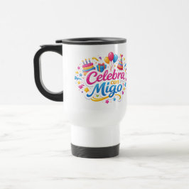Taza de Viaje y de Regalo con Diseño “Celebra Conm