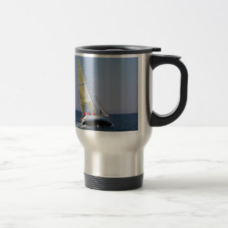 Taza De Viaje Yate de Carreras de detrás