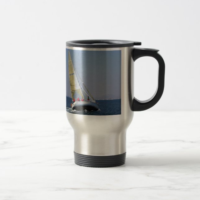 Taza De Viaje Yate de Carreras de detrás (Derecha)