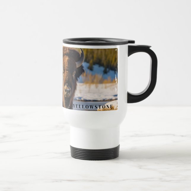 Taza De Viaje Yellowstone Bison Travel Mug (Derecha)