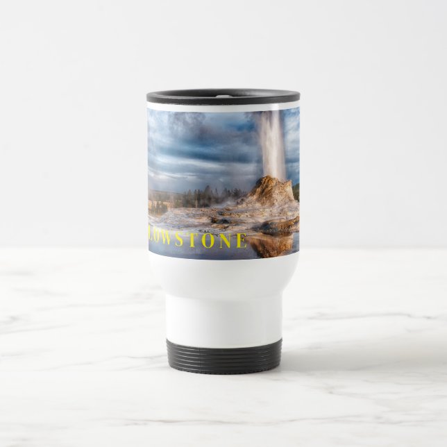 Taza De Viaje Yellowstone Geyser Travel Mug (Centro)