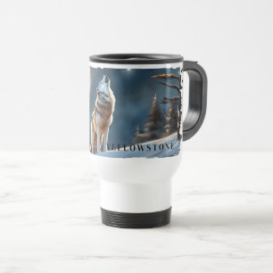 Taza De Viaje Yellowstone Wolf Travel Mug