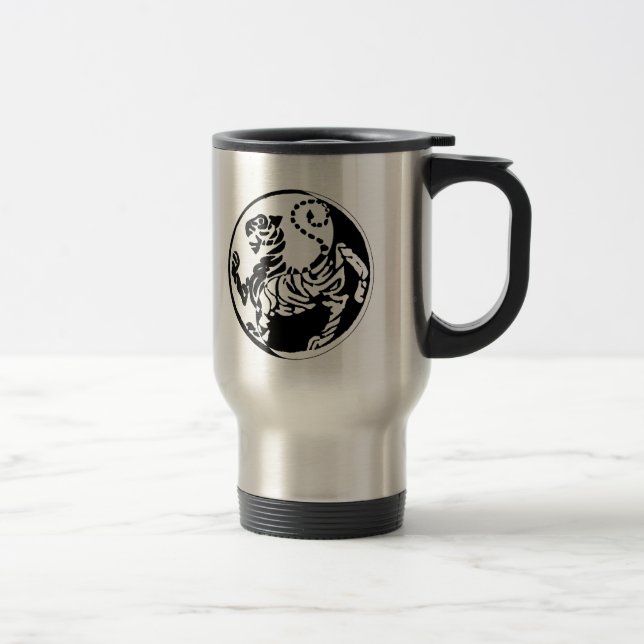 Taza De Viaje YIN YANG SHOTOKAN TIGER (impresión de dos caras) (Derecha)