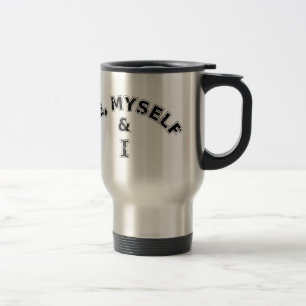 Taza De Viaje Yo Mismo Y Yo Tipografía