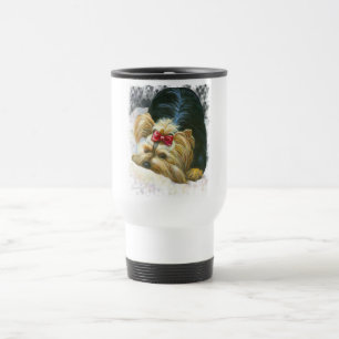 Taza De Viaje Yorkie peek y Boo Travel Mug