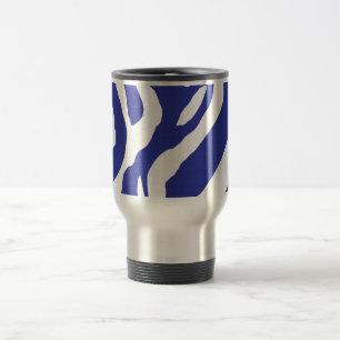 Taza De Viaje Zebra azul