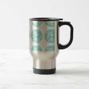 Taza De Viaje Zebra Print Polka Dots Travel Mug