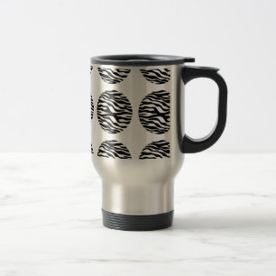 Taza De Viaje Zebra Print Polka Dots Travel Mug
